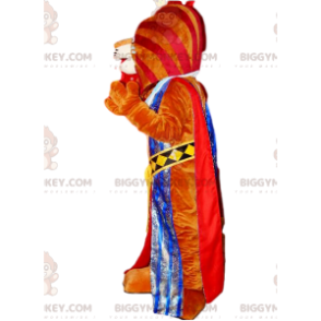 BIGGYMONKEY™ Costume da mascotte del leone marrone in costume