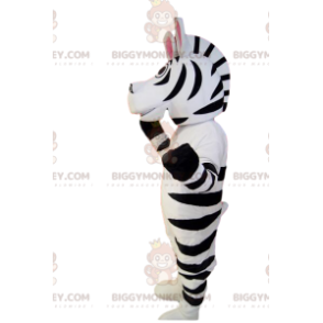 Super komisches Zebra BIGGYMONKEY™ Maskottchenkostüm.