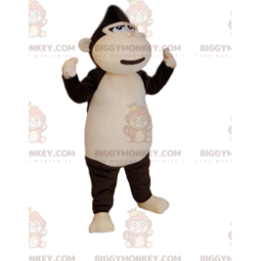 Costume da mascotte BIGGYMONKEY™ scimmia marrone e crema molto