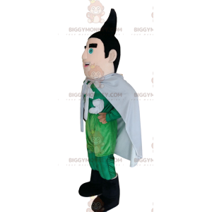BIGGYMONKEY™ superheld mascotte kostuum in groene outfit met