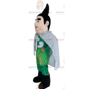 BIGGYMONKEY™ superheld mascotte kostuum in groene outfit met