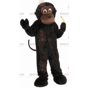 Lilla Gorilla Schimpans Brun Monkey BIGGYMONKEY™ maskotdräkt -