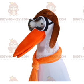 Disfraz de mascota Stork BIGGYMONKEY™ con gafas y gorro de