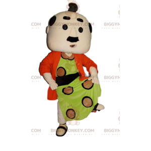 BIGGYMONKEY™ mascot costume of man in traditional Japanese