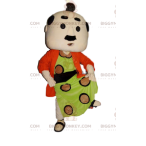 BIGGYMONKEY™ mascot costume of man in traditional Japanese