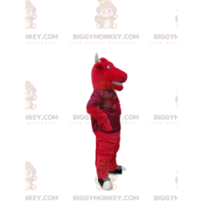 Disfraz de mascota BIGGYMONKEY™ de toro rojo con grandes