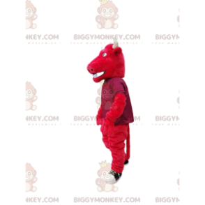 Costume de mascotte BIGGYMONKEY™ de taureau rouge avec de