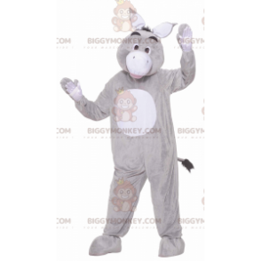 Costume mascotte BIGGYMONKEY™ Asino Eeyore grigio e bianco -