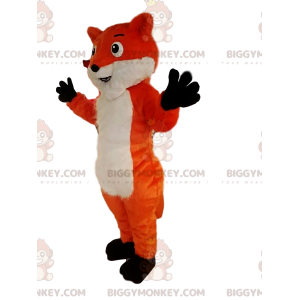 BIGGYMONKEY™ mascottekostuum van rode en witte vos met een