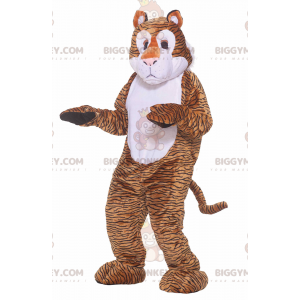 Orange White and Black Tiger BIGGYMONKEY™ Mascot Costume –