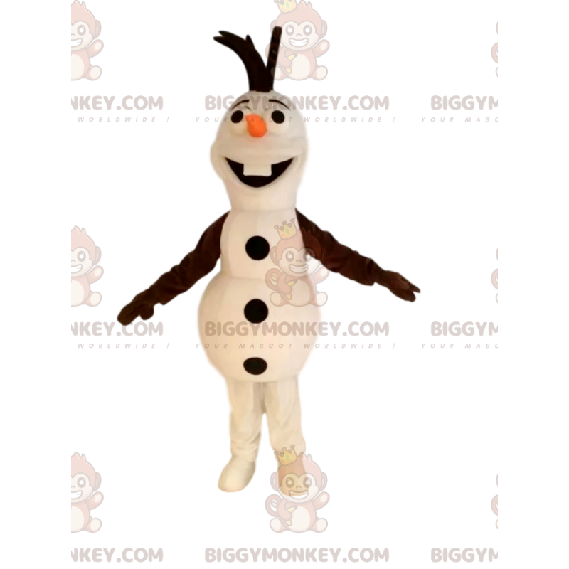 BIGGYMONKEY™ Maskottchenkostüm von Olaf, dem Schneemann aus