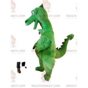 Costume da mascotte drago verde super sorridente BIGGYMONKEY™.