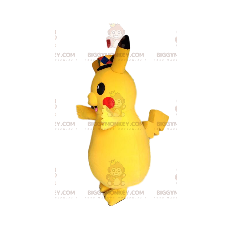 BIGGYMONKEY™ costume mascotte di Pikachu, famoso personaggio