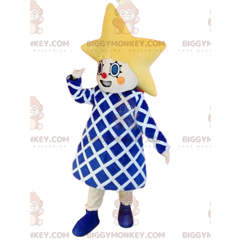Costume da mascotte BIGGYMONKEY™ per bambina con testa a forma