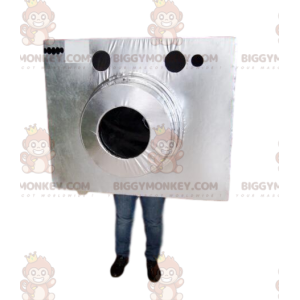 Costume da mascotte BIGGYMONKEY™ con fotocamera argento -