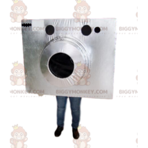 Costume da mascotte BIGGYMONKEY™ con fotocamera argento -