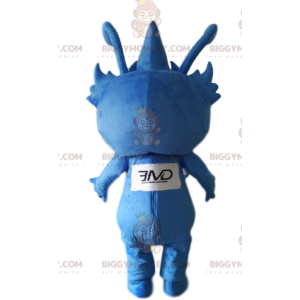 Kostium maskotki BIGGYMONKEY™ małego niebieskiego kosmity z
