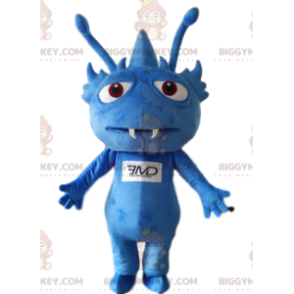 BIGGYMONKEY™ mascottekostuum van een kleine blauwe alien met