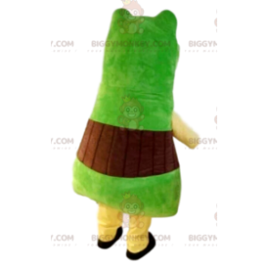 Meget sjov grøn dinosaur BIGGYMONKEY™ maskot kostume. Dinosaur