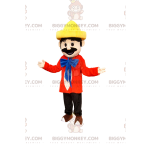 Costume de mascotte BIGGYMONKEY™ d'homme en tenue colorée avec