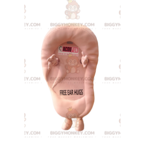 Pink Giant Ear BIGGYMONKEY™ maskotkostume. øre kostume -