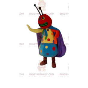 Costume de mascotte BIGGYMONKEY™ de fourmi colorée, avec des