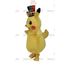 Traje de mascote BIGGYMONKEY™ de Pickachu, a famosa criatura de