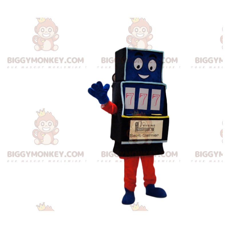 Divertente costume della mascotte della slot machine