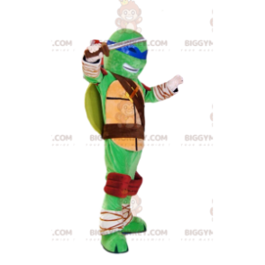 Traje de mascote BIGGYMONKEY™ de Leonardo das Tartarugas Ninja.