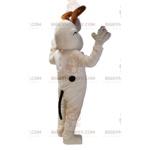 BIGGYMONKEY™ mascottekostuum van Odie, de witte hond in