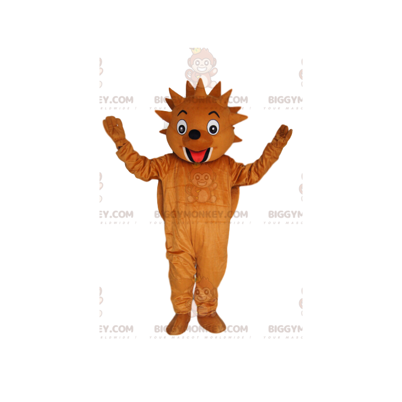 Very funny brown hedgehog BIGGYMONKEY™ mascot costume. Hedgehog