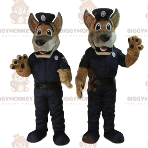 BIGGYMONKEY™ German Shepherd Mascot Costume In Policeman