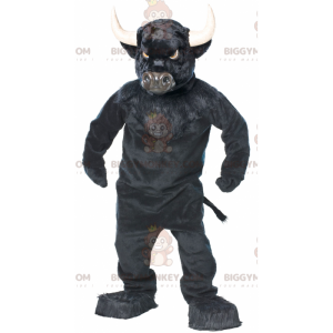 Costume de mascotte BIGGYMONKEY™ de buffle de taureau noir très