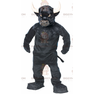 Erittäin mahtava Black Bull Buffalo BIGGYMONKEY™ maskottiasu -