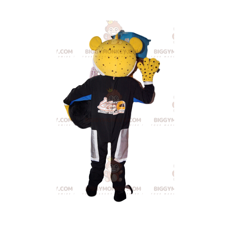 Kostium maskotki żółtego lamparta BIGGYMONKEY™ w stroju