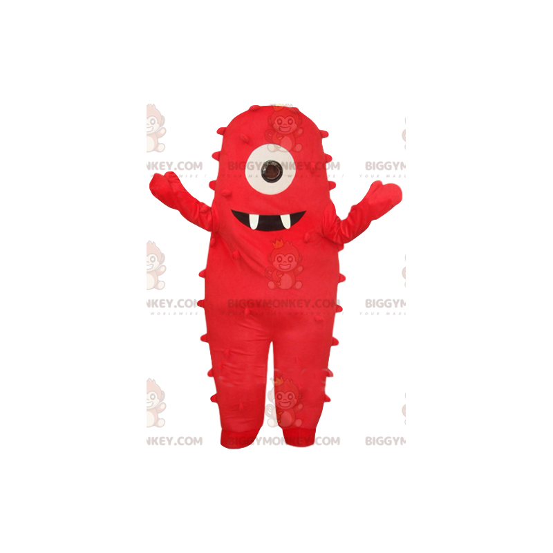 Traje de mascote do Monstro Ciclope Vermelho Super Amigável