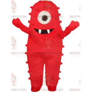 Traje de mascote do Monstro Ciclope Vermelho Super Amigável