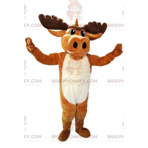 Costume da mascotte BIGGYMONKEY™ da cervo marrone con