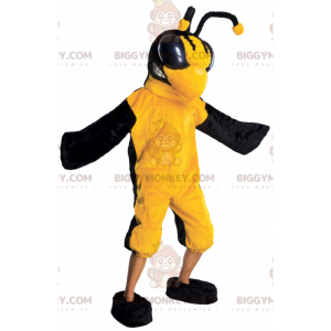 Geel en zwart insectenwesp bij BIGGYMONKEY™ mascottekostuum -
