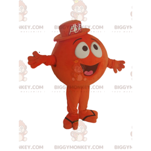 Costume de mascotte BIGGYMONKEY™ de personnage rond orange