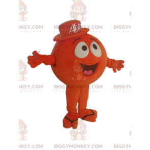 Costume de mascotte BIGGYMONKEY™ de personnage rond orange