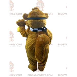 Costume de mascotte BIGGYMONKEY™ de castor marron avec des