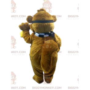 BIGGYMONKEY™ Costume da mascotte castoro marrone con occhiali