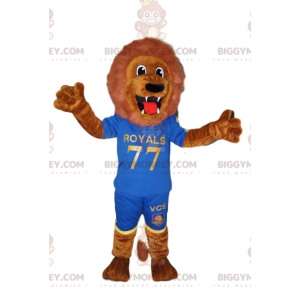 Costume de mascotte BIGGYMONKEY™ de lion marron phénoménal en