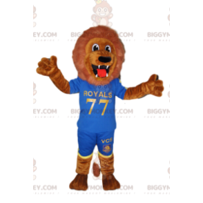 BIGGYMONKEY™ Costume da mascotte Fenomenale leone marrone in