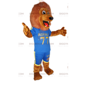 Disfraz de mascota BIGGYMONKEY™ fenomenal león marrón en ropa