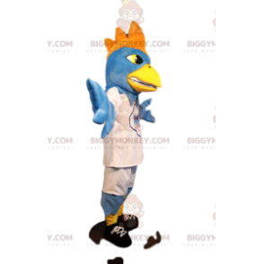 BIGGYMONKEY™ Mascot Costume Light Blue Eagle in White