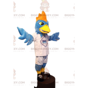 ¡Disfraz de mascota BIGGYMONKEY™ Águila azul claro en ropa