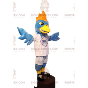 Kostým maskota BIGGYMONKEY™ Světle modrý Eagle v bílém