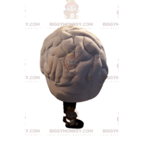 White Brain BIGGYMONKEY™ mascottekostuum met enorme glimlach -